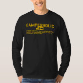 Camperholic Camper  Chroni Camping Disorder Tシャツ (正面)
