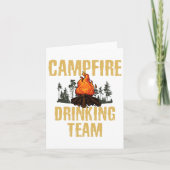 Campers Gift - Campfire Drinking Team Camping Outd カード (正面)