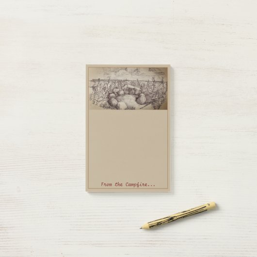 Campfireメモ帳 ポストイット (デスク上)