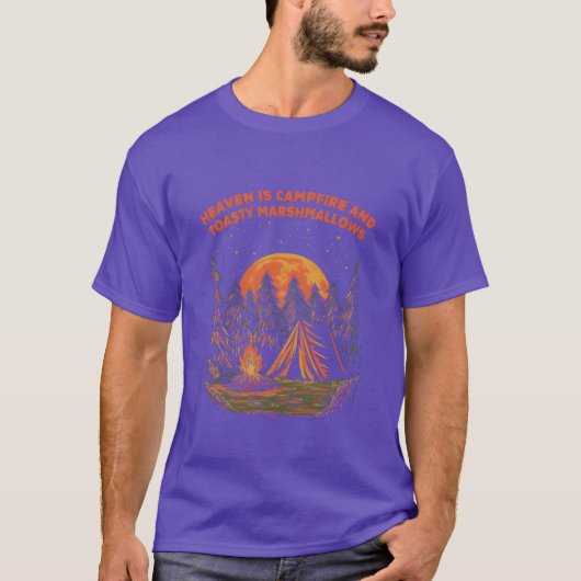 Campfire and Marshmallows Camping Food Camper Food Tシャツ (正面)