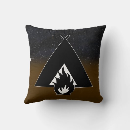 Campfire and Tent クッション (裏面)