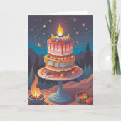 Campfire Birthday Bliss カード (正面)