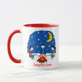 Campfire Crew Kids Crayon Night Scene マグカップ