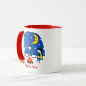 Campfire Crew Kids Crayon Night Scene マグカップ (正面左)