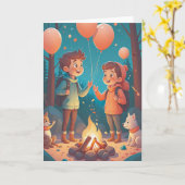 Campfire Daydreams カード (黄色い花)