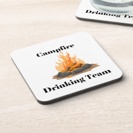 Campfire Drinking Team with a campfire on a  コースター (左側)