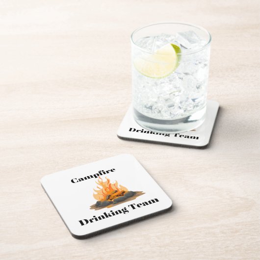 Campfire Drinking Team with a campfire on a  コースター (右側)