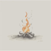 campfire-inspired painting images シール (正面)