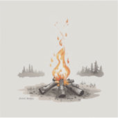 campfire-inspired painting images シール (正面)