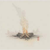 campfire-inspired painting images シール (正面)