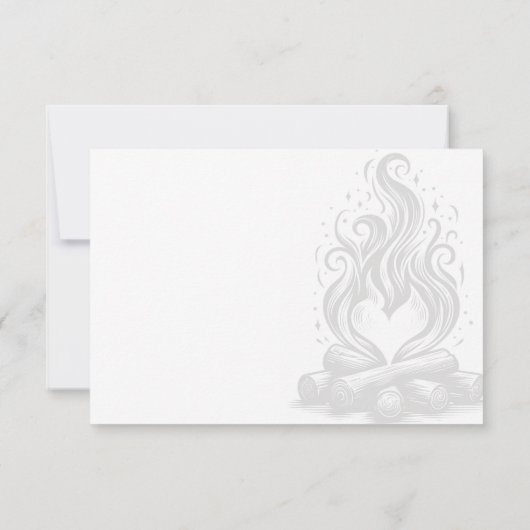 Campfire Love Wedding 出欠カード (裏面)