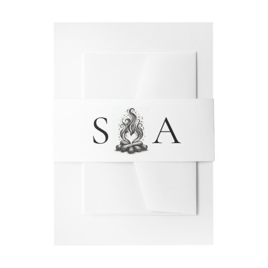 Campfire Love Wedding 招待状ベリーバンド (正面例)