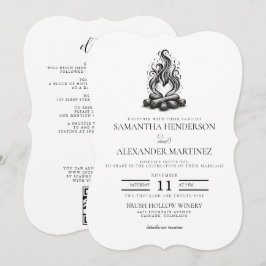 Campfire Love Wedding 招待状