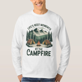 Campfire Moments Vintage Mountain Design  Men’s Tシャツ