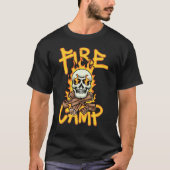 campfire skull streetwear  tシャツ (正面)