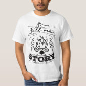 Campfire Story Teller Camping Gift Tシャツ (正面)