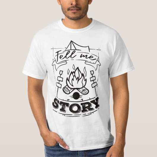 Campfire Story Teller Camping Gift Tシャツ (正面)