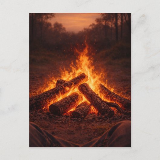 Campfire Thoughts | Fireside Postcard ポストカード (正面)