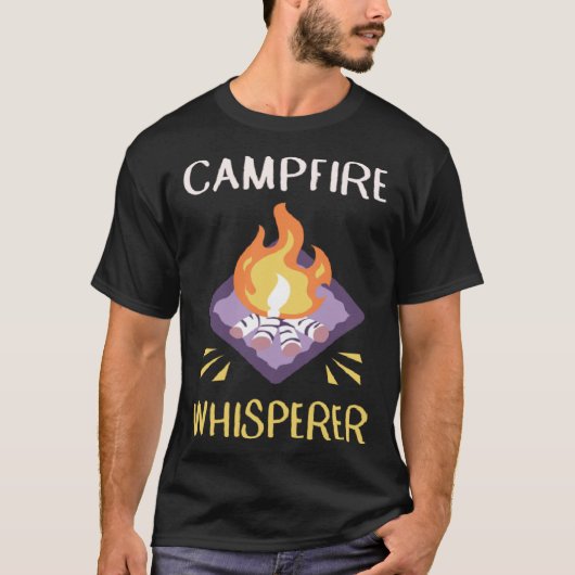 Campfire Whisperer Camping  Campfire  1 Tシャツ (正面)