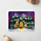 Campfire Winter Forest Animals Note Cards ノートカード (正面/裏面インサイチュ)