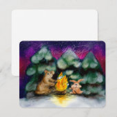 Campfire Winter Forest Animals Note Cards ノートカード (正面/裏面)