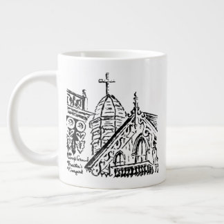 Campground Motif by Babbie - Martha's Vineyard ジャンボコーヒーマグカップ