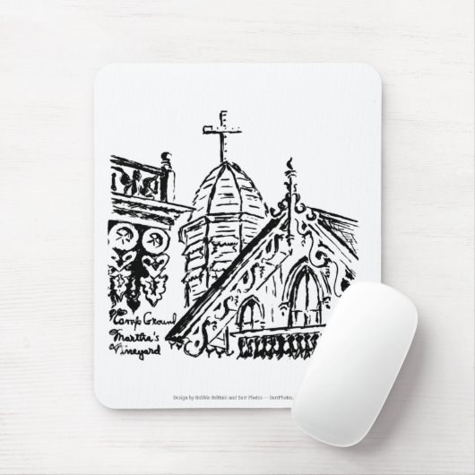 Campground Motif by Babbie - Martha's Vineyard マウスパッド (マウス)