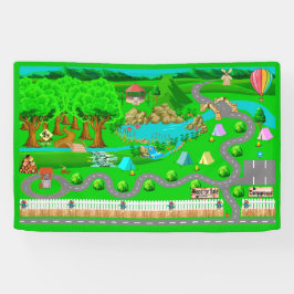 Campground Roads for Cars 2 1/2' x 4' 横断幕