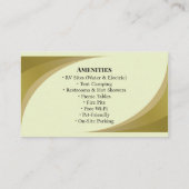 Campground RV Park Rustic Outdoor Business Design 名刺 (裏面)