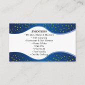 Campground RV Park Rustic Outdoor Nature Design 名刺 (裏面)