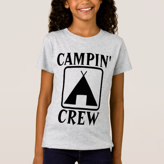 CAMPINクルーのキャンプTシャツ Tシャツ (正面)