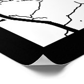 Campinas Brazil City Map ポスター (角)