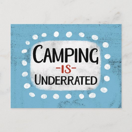 Campingは未評価はがき ポストカード (正面)