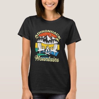 Camping Adirondack Mountain Hiking Us Park Outdoor Tシャツ