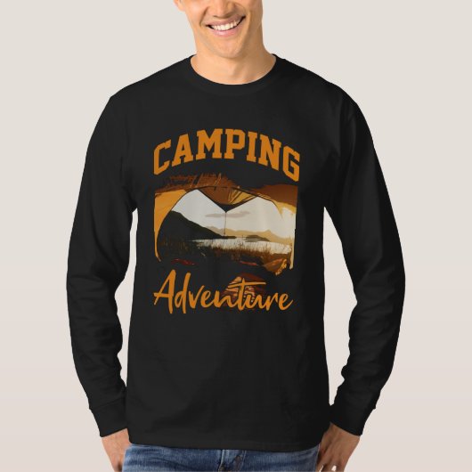 Camping Adventure Inspirational Amusing Camping Qu Tシャツ (正面)