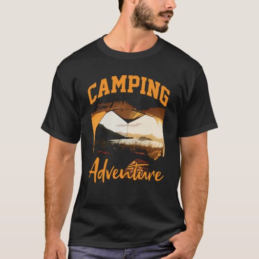 Camping Adventure Inspirational Amusing Camping Qu Tシャツ (正面)