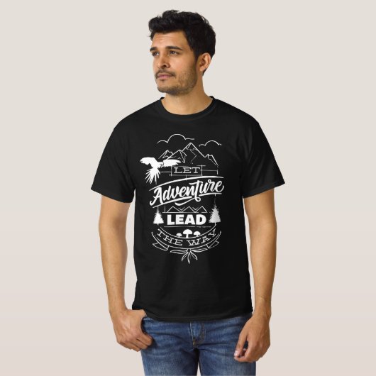 Camping Adventure wander hiking trip Tシャツ (正面フル)