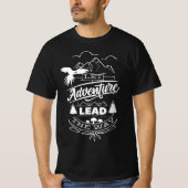 Camping Adventure wander hiking trip Tシャツ (正面)