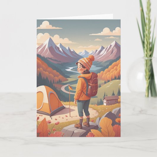 Camping Adventure Wishes カード (正面)