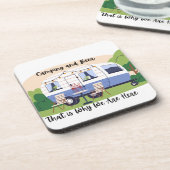 Camping and Beer Why We Are Here on a  コースター (左側)