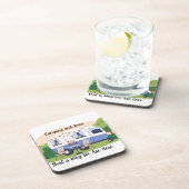 Camping and Beer Why We Are Here on a  コースター (右側)