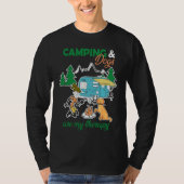Camping And Dogs Are My Therapy Tシャツ (正面)