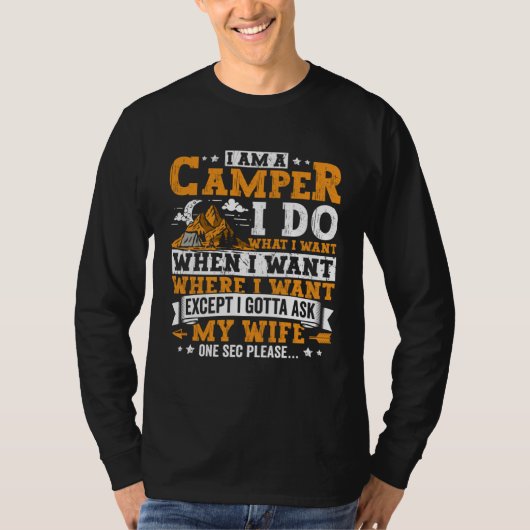 Camping Apparel Camper Outdoor Travel for Men  1 Tシャツ (正面)