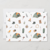 Camping Birthday Party modern kids  Invitation 招待状 (裏面)