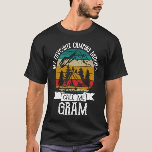 Camping Buddies Call Me Camping Gram Camper Tシャツ (正面)