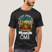 Camping Buddies Call Me Camping Oma Camper Tシャツ (正面)