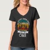Camping Buddies Call Me Camping Oma Camper Tシャツ (正面)