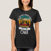 Camping Buddies Call Me Camping Oma Camper Tシャツ (正面)