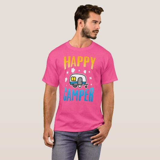Camping Camp Happy Camper Outr Camp funny Tシャツ (正面フル)