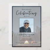 Camping Camper Celebration of Life, Funeral Photo 招待状 (正面)